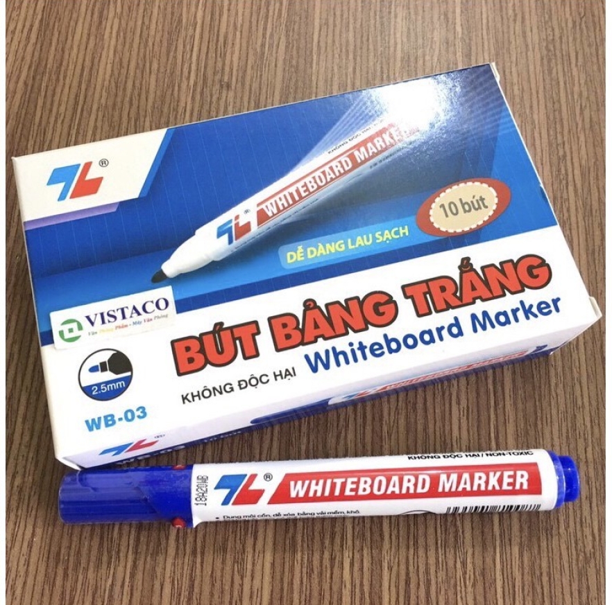 Bút Lông Bảng WB-03 Hộp 10 Cây Xanh